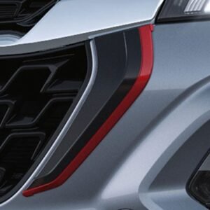 Front Bumper Painted Garnish - Black + Red | Fronx