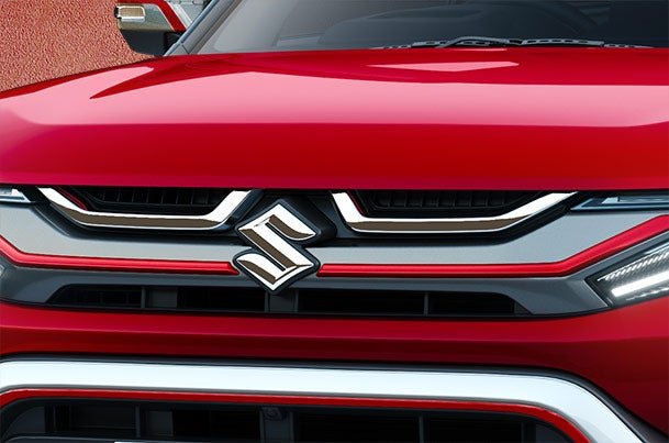 Front Grille Garnish - Red| New Brezza (All Variants)
