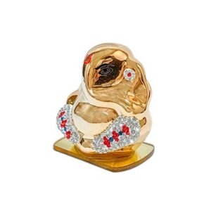 God Idol - Ganesha with Swarovski | Golden