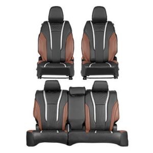 Seat Cover Lightning Cross Silver Finish | e VITARA (Zeta, Delta)